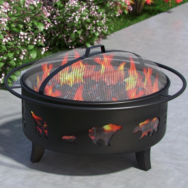 Recinto Wild Bear Outdoor Backyard Garden Home Light Fire Pit RE2641487